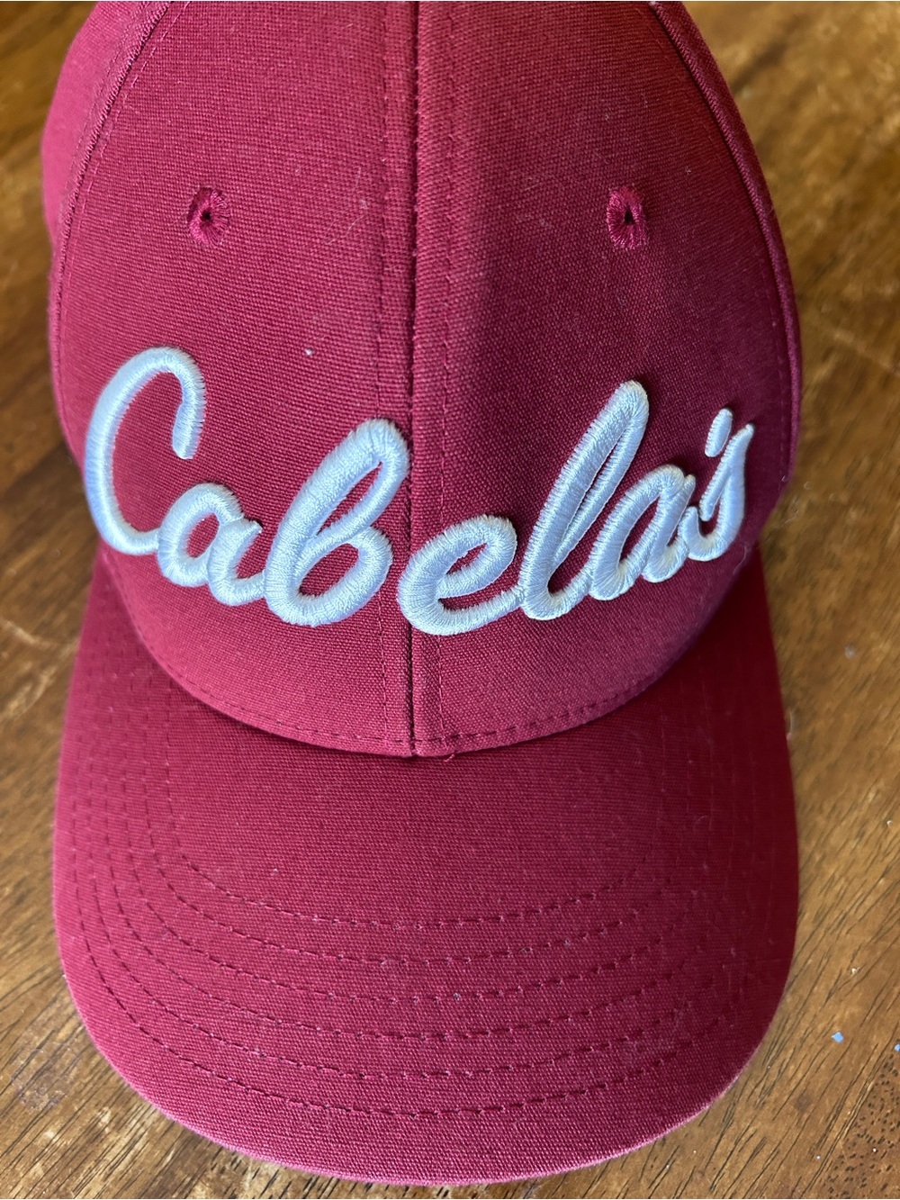 Cabela's Maroon Baseball Cap Country Outdoors Cowboy